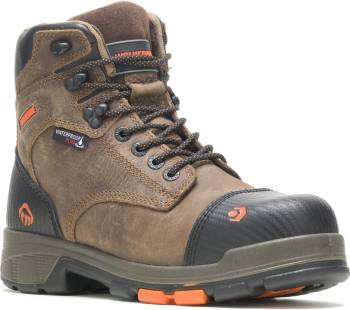 Bota impermeable, de 6ápulgadas, color pepitas de chocolate, de hombre, Wolverine WW10653 Blade LX CarbonMAX