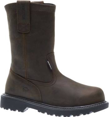 Bota pull-on, EH, WP, con puntera de acero, marrÝn, de hombre, Wolverine WW10680 Floorhand Welly