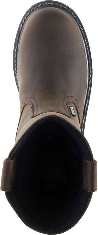 alternate view #4 of: Wolverine WW10680 Floorhand Welly Men's, Brown, Steel Toe, EH, WP, Pull On Boot