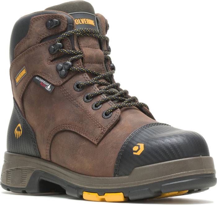 view #1 of: Wolverine WW10706 Blade X, Men's, Brown, Waterproof, Comp Toe, EH, Met Guard