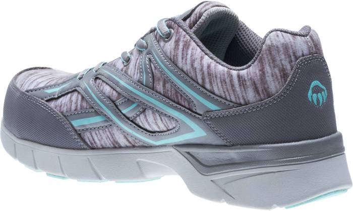 alternate view #3 of: Wolverine WW10753 Jetstream, Women's, Grey/Blue, Comp Toe, EH, Slip Resistant, Low Athletic, Work Shoe