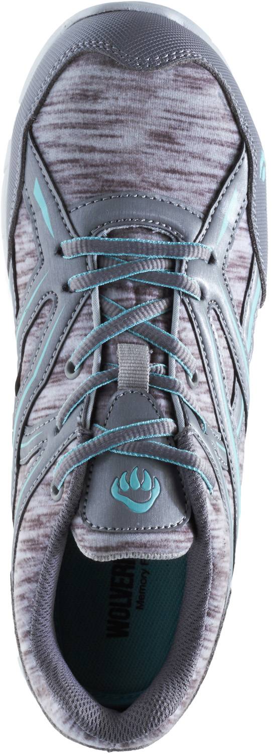 alternate view #4 of: Wolverine WW10753 Jetstream, Women's, Grey/Blue, Comp Toe, EH, Slip Resistant, Low Athletic, Work Shoe