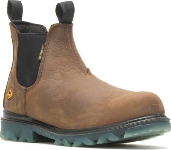 Bota de trabajo Romeo, resistente a riesgos elÒctricos (EH), impermeable (WP), con puntera de material compuesto, color marrÝn, Wolverine WW10791 I-90 EPX, para hombre