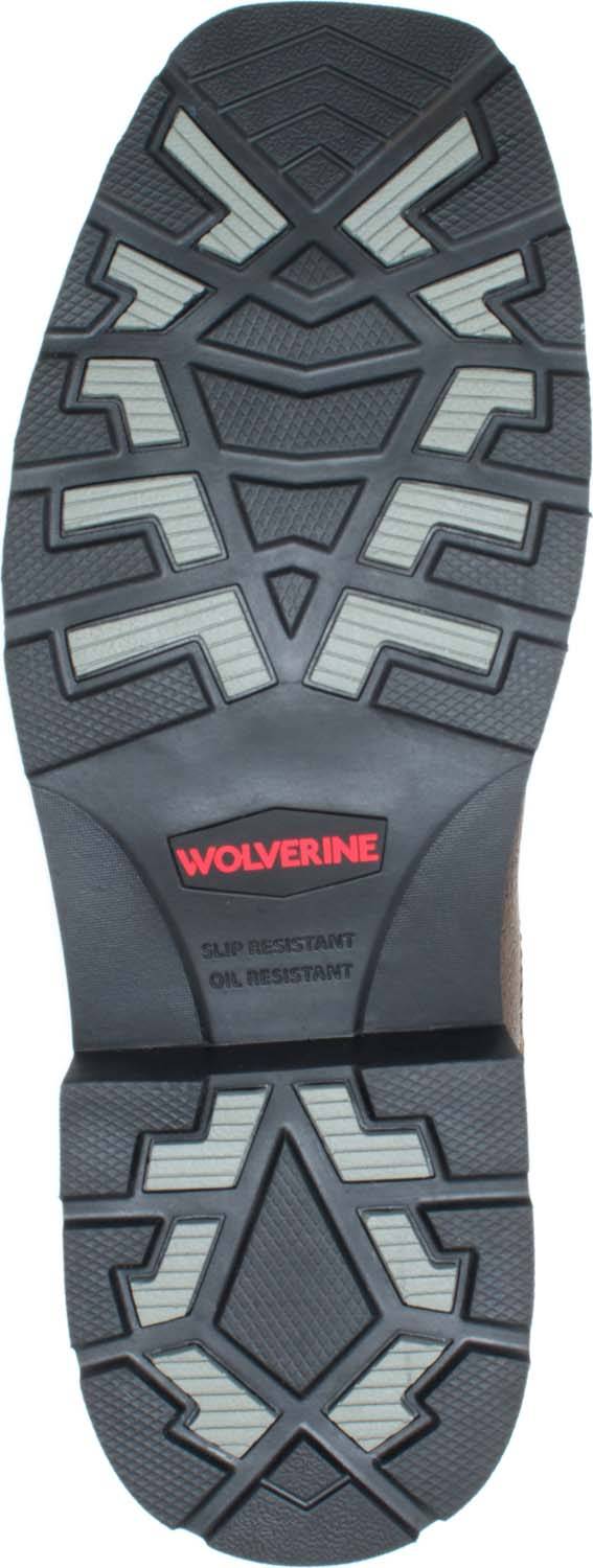 alternate view #5 of: Bota sin cordones de 10ápulgadas, EH, impermeable, con puntera de acero, marrÝn, de hombre, Wolverine WW201218 Rancher Claw