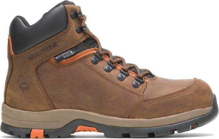 alternate view #2 of: Wolverine WW211043 Grayson, Men's, Brown, Steel Toe, EH, WP, Hiker, Work Boot