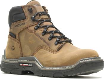 Wolverine WW211161 Raider, Men's, Brown, Comp Toe, EH, WP, 6 Inch Boot