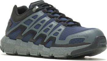 Wolverine WW211176 Rev Vent Ultraspring, Men's, Navy, Comp Toe, EH Athletic