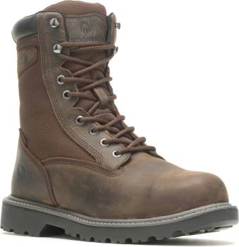 Wolverine WW221041 Floorhand, Men's, Dark Brown, Steel Toe, EH, WP/Insulated, 8 Inch Work Boot