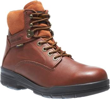 Bota de trabajo de 6 pulgadas para hombre, para riesgos elÒctricos, con puntera de acero, marrÝn, Wolverine DuraShocks SR WW3120