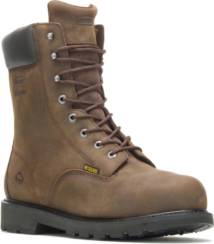 view #1 of: Wolverine WW5680 McKay, Men's, Brown, Steel Toe, EH, Mt, WP, 8 Inch Boot