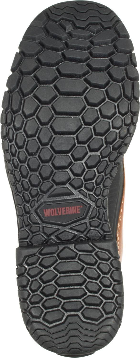 alternate view #5 of: Bota de trabajo impermeable, de 6 pulgadas para hombre, EH, con puntera de acero, marrÝn, Wolverine WW5698 SwampMonster