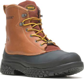 Wolverine WW5698 SwampMonster Brown, Steel Toe, EH, Waterproof Men's 6 Inch Work Boot