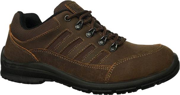 view #1 of: Work Zone WZS473-BR, Men's, Brown, Steel Toe, EH, Hiker Oxford