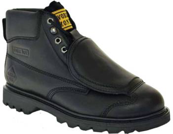 Bota con protector metatarsiano externo, con puntera de acero, negro, de hombre, Work Zone WZM612