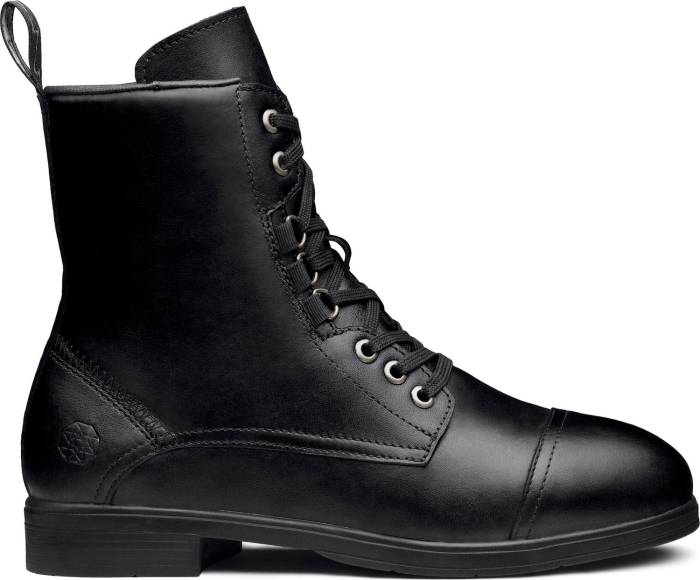 alternate view #2 of: Xena Workwear XESPBL1 Women's Spice Safety Boot, Jet Black, Steel Toe, Side Zipper